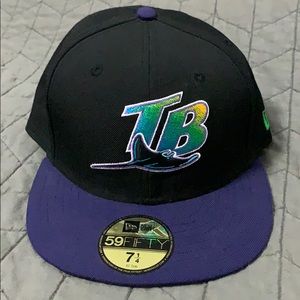 NEW ERA 59fifty TAMPA BAY RAYS HAT 7 1/4